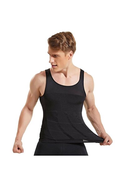 miresa Ανδρικός μονόκλινος κορσές Μέση στήθος κοιλιά Γυναικομαστία Ενίσχυση σύσφιξης όρθιας στάσης Βοήθεια