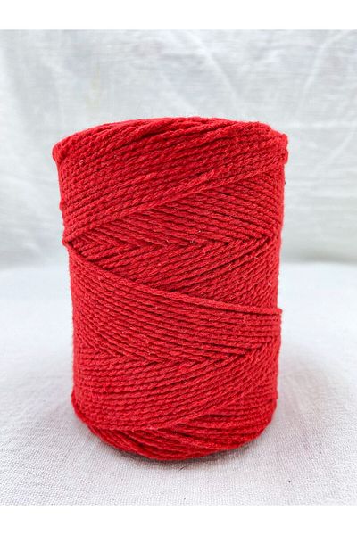E Elmas Colored Packing Rope Red (2-3mm-200gr-200m)