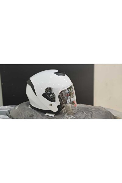 JK20 JK526 GÜNEŞ VİZÖRLÜ BEYAZ AÇIK KASK