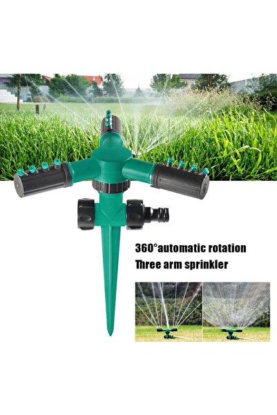 YDGR 3 lü Sprink Yeşil 360° Döndürme Otomatik Sulama Sistemi Bahçe Çim döner püskürtme aracı 1 adet