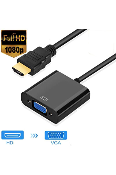 ulu HDMI To Vga Çevirici Dönüştürücü