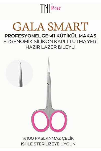 gala smart GE-41 Premium Kütikül Manikür Makası Kalıcı Oje Protez Tırnak Malz...