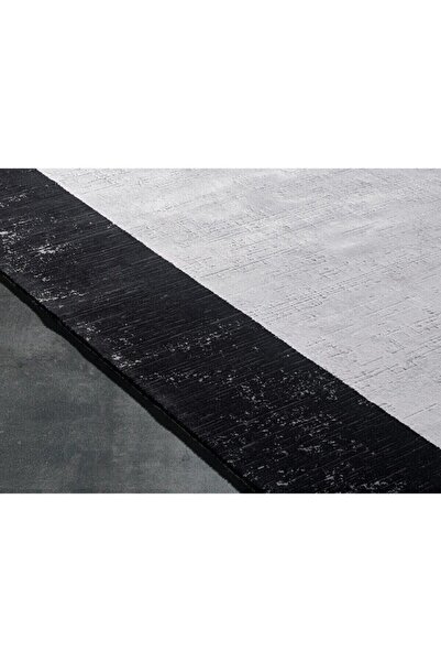 GÜMÜŞSUYU Black & Brown 11321 Gri Doğal Iplik Viskon Halılar Modern Halılar Salon Halıları