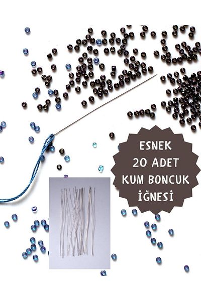 Eskişehir hobi sanat 10 cm 20 buc Miyuki Peyote, cărămidă și set de ace moi flexibile pentru tehnica și bancă de lucru.
