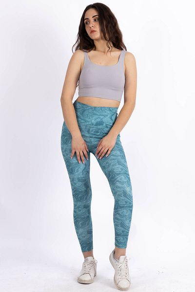 FVTEKSTİL Jambiere sport Lycra cu talie înaltă