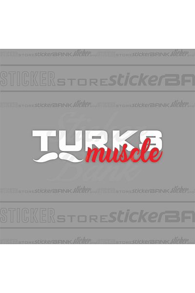 Sticker Bank ملصق سيارة العضلات الفيروزية