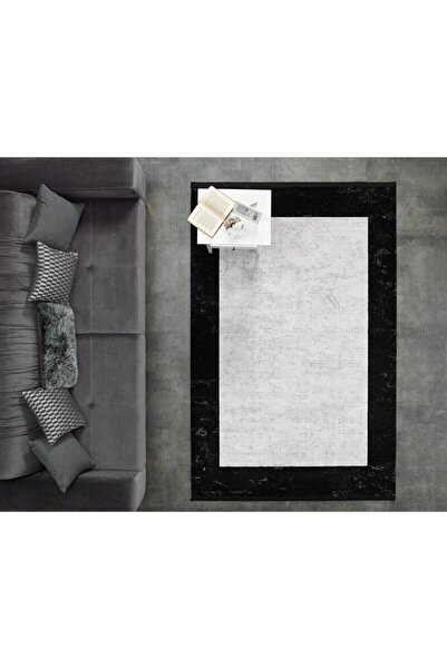 GÜMÜŞSUYU Black & Brown 11321 Gri Doğal Iplik Viskon Halılar Modern Halılar Salon Halıları