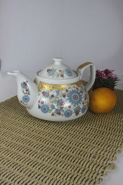 Eren Çini Seramiği Porcelain Teapot 650 Ml