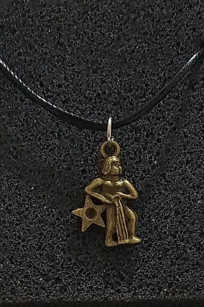 Paşa Bilgi Bronze Look Zodiac Sign Necklace - Aquarius