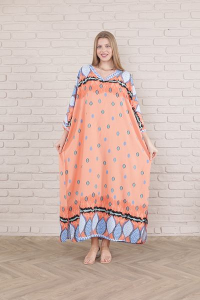 mervemoda Γυναικείο υφαντό φόρεμα μεγάλου μεγέθους
