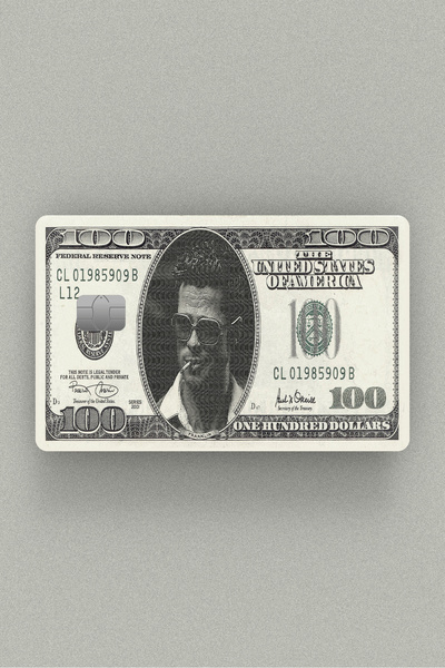 Namgo Tyler Durden Dollar Kredi Kartı, Akbil ve Kart Kaplama Stickerı