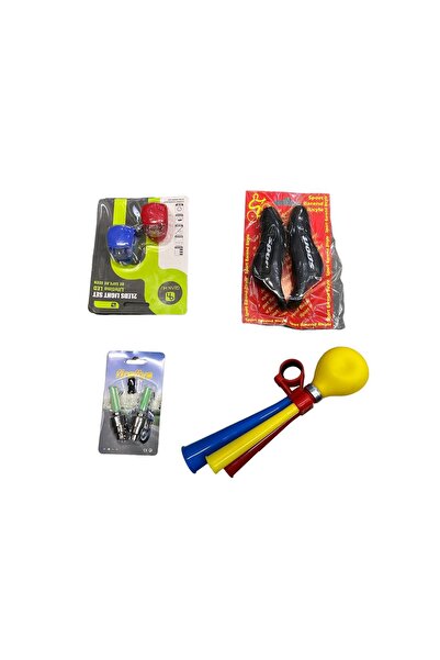 Rectus BİSİKLET AYDINLATMA VE KORNA SETİ 4 PARÇA