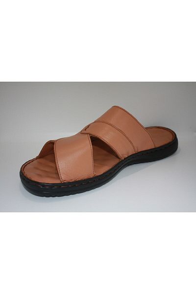 FC SCHNITZER Men's Orthopedic Genuine Leather Beach Slippers