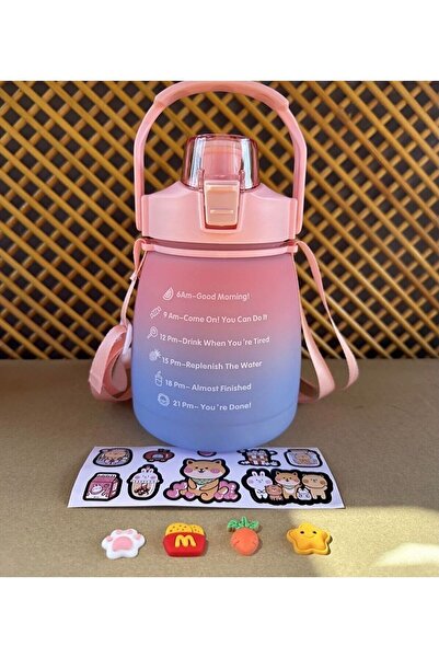 FASTSELLER زجاجة مياه تحفيزية سعة 1000 مل، زجاجة مياه، مدرسة، مكتب، رياضة، خا...