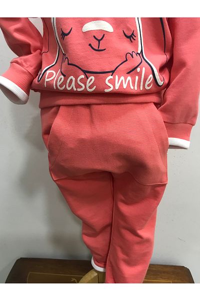 Çikoby Baby Girl's Please Smile Tracksuit