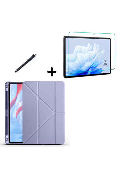 Coolacs Honor Pad X9 Uyumlu Tri Fold Kalemlikli Tablet Kılıfı Ekran Koruyucu ...