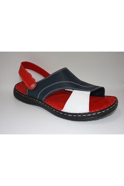 FC SCHNITZER Men's Orthopedic Genuine Leather Beach Sandals