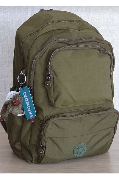 DUOMİNO Μαύρο αδιάβροχο τσαντάκι πλάτης - Laptop & Schoolbag μεγάλου μεγέθους