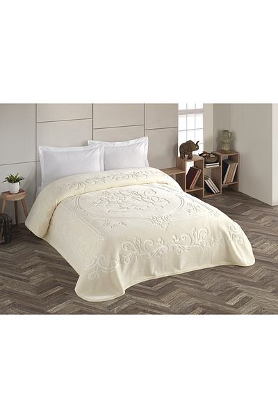 Taç Crystal Double Personality Embossed Embos Blanket 220X240