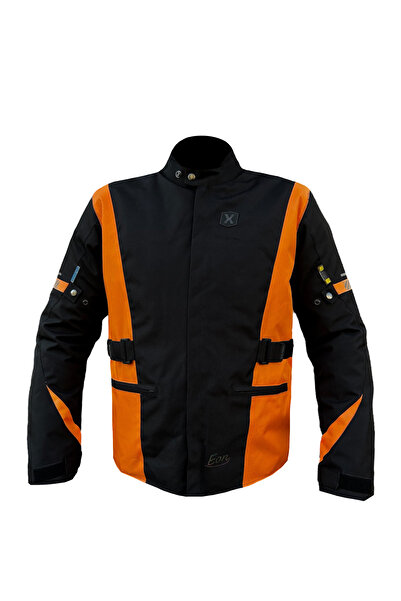 Xspeed Eon 4 Mevsimlik Korumalı Uzun Motosiklet Montu Turuncu Siyah