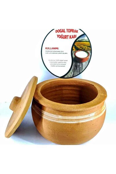 HerşeyTopraktan Toprak El Yapımı 3 Kg Yoğurtluk / %100 Doğal