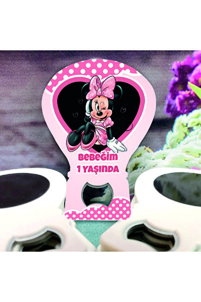 Ege ajans 10 pieces (card and gelatin) minnie mouse opener magnet