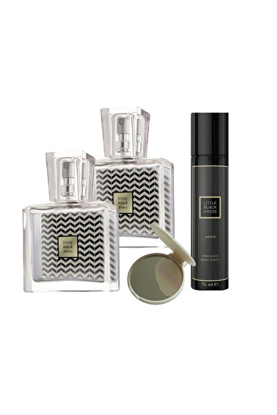 AVON Little Black Kadın Deodorant 75 Ml + Little Black Kadın parfüm 30 ml 2 x adet + ayna hediye