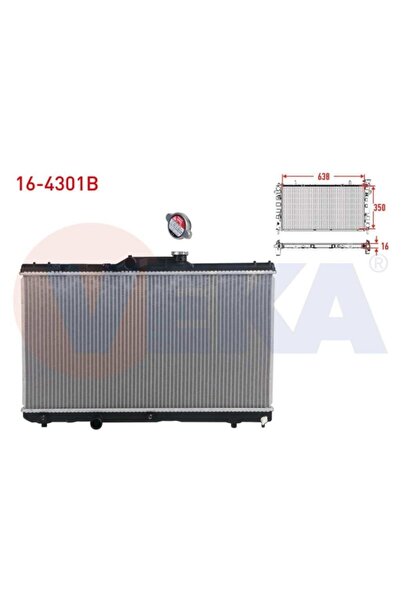 parcaplus Su Radyatoru Brazing Kapaklı Toyota Corolla (_e11_) 1.6i (ae111) (a...