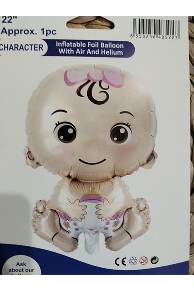 Deniz Party Store Baby Girl Pink Foil Balloon