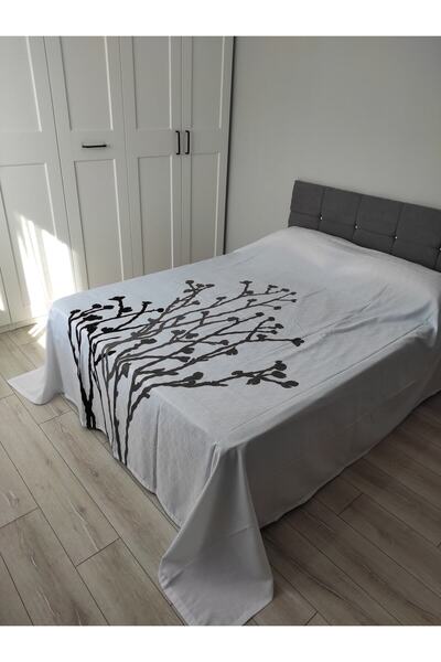 Evcimenhome Мікротекстурована тканина 240 см x 260 см, мікросіра