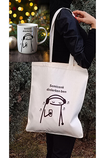 Boom town Σετ τσάντας και ποτηριού διπλής όψης Semicenk