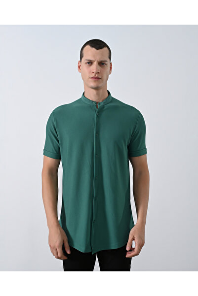 MARRAKECH Πουκάμισο με κοντό μπουφάν με κολάρο δικαστή