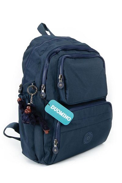 DUOMİNO Fcstore Crinkle Fabric Водоустойчива Голяма Раница/Чанта за Лаптоп, Тъмносиня Clinkir