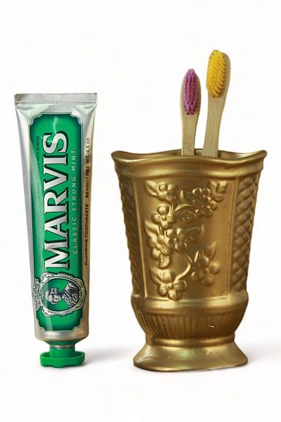 Evene Toothbrush Holder Toothbrush Holder Toothbrush Stand Toothbrush Holder Gold Model 9