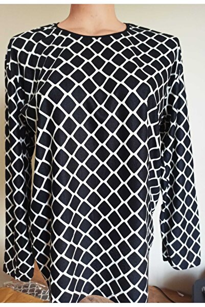 Noname Bir Beden Büyük Alınız ! Balanne Süet Anne Penye Bisiklet Yaka Uzun Ko...