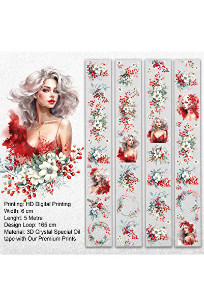 Onwize 5 متر سكرابوك فروزن ريد بيوتي - شريط زيت كريستال ثلاثي الأبعاد