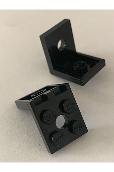 LEGO Creator Moc Accessory Reverse Connection Part Bracket 2 X 2 Black 2 Pieces Will Be Sent