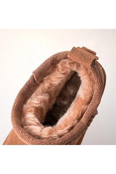 ARSENİK Çocuk Taba Ultra Mini İçi Yünlü Bot Ayakkabı En Az 1 Numara Büyük Sipariş Ediniz