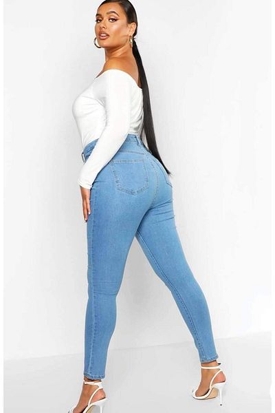 sinembutik Sinemstyle Plus Size Lycra Light Blue Recovery Jeans