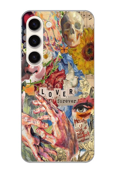 Magic Ring Samsung Galaxy S23 Compatible Aesthetic Vintage Collage Patterned ...