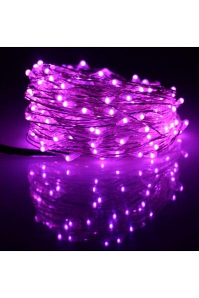 Leddünyası 3 Metre 2 Pilli Mor Led