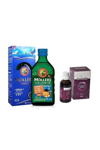 Möller's Tutti Frutti Omega3 150 ml + Damla 50 ml Set