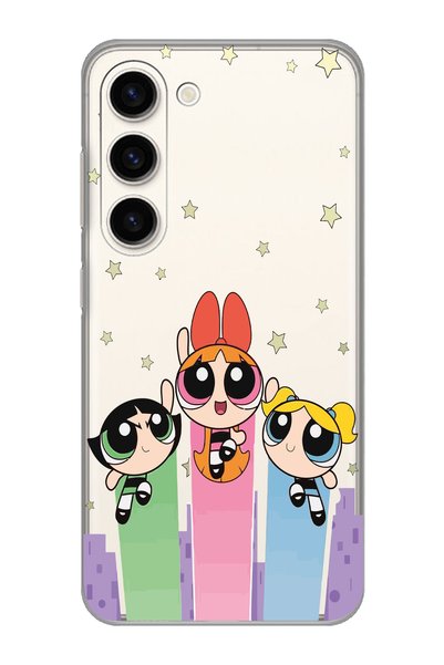 Magic Ring Samsung Galaxy S23 Compatible Powerpuff Girls Patterned Transparen...