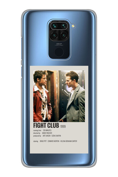 Xiaomi Redmi Note 9 Compatible Fight Club Minimalist Poster Pattern Transparent Phone Case