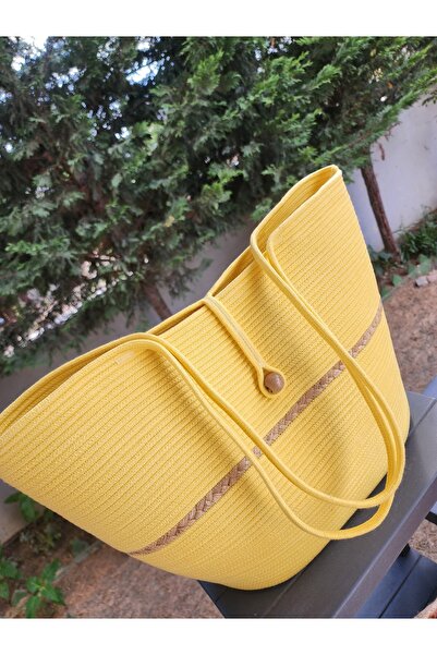 Yektayla El Yapımı plaj çantası, omuz çantası ,hasır çanta