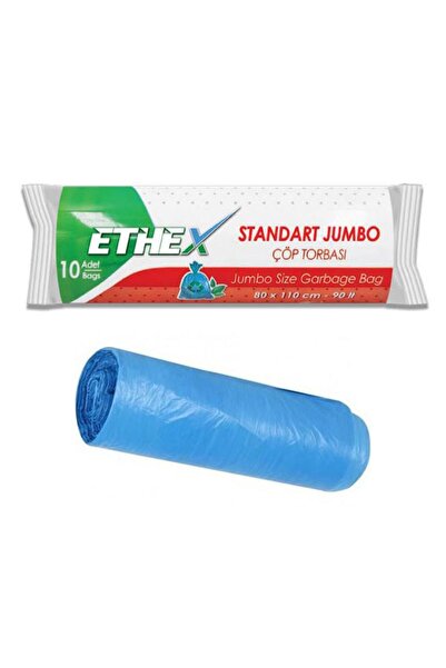 Ethex Çöp Torbası Standart Jumbo 80x110 cm Mavi