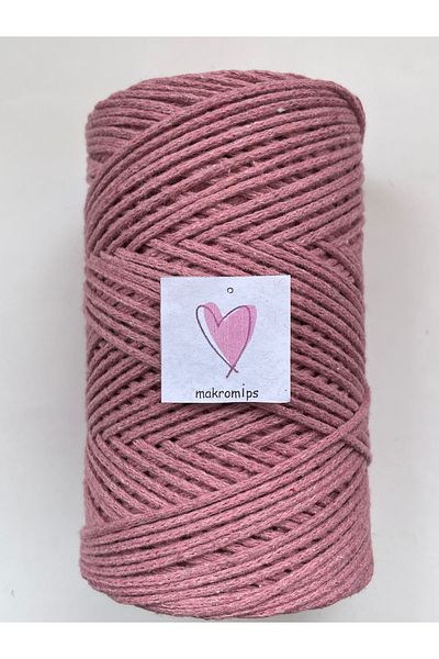 Makromİps MACROME STRING (250gr-185m-2mm) PREMIUM COTTON COTTON ROUND HOBBY BAG STRING STRING
