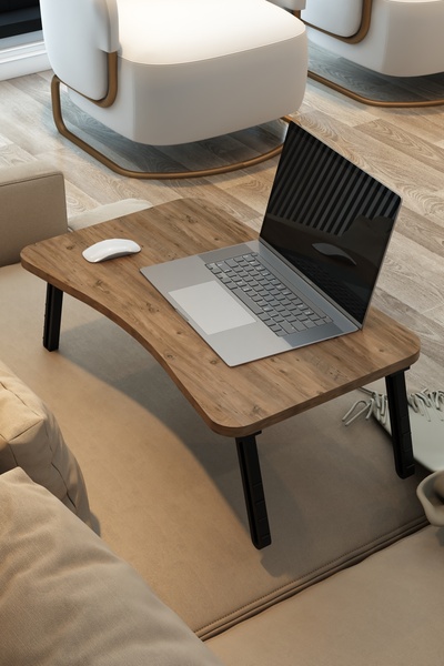 Mass Store Katlanabilir Laptop Masası Laptop Sehpası Yatak Kahvaltı Masası La...