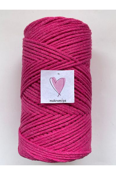 Makromİps MACROME STRING (250gr-185m-2mm) PREMIUM COTTON COTTON ROUND HOBBY BAG STRING STRING