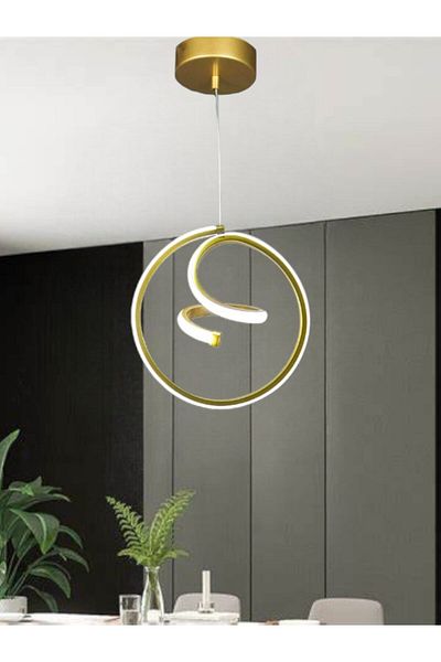 Renkoled Aydınlatma Modern Pendant Lamp Led Chandelier Gold Case White Light